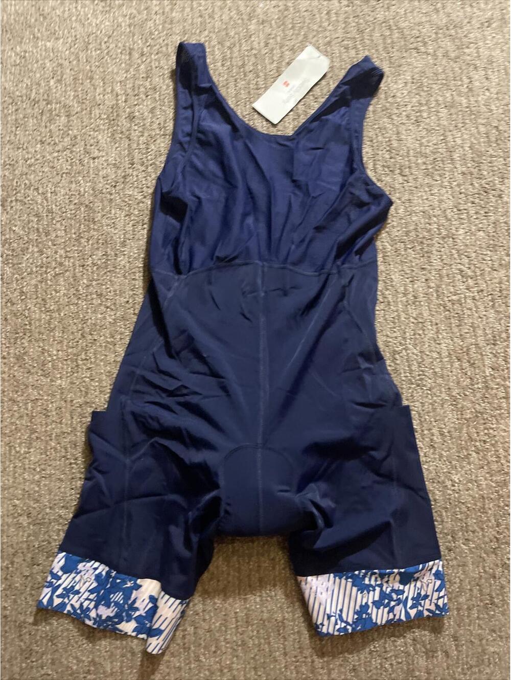 Sweaty Betty Velo Padded Bib Cycling Short Blue XL $168